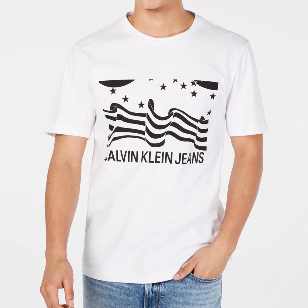 Calvin Klein Jeans Men Stars & Stripes T-Shirt XXL